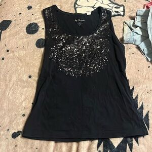 Black sequin tank 3/$15